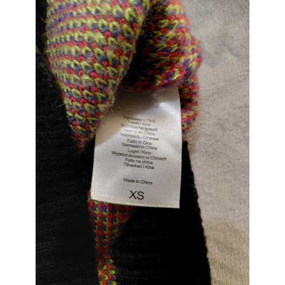 The Ragged Priest Jitters Cropped Oversized Abstract Marble Knit Cardigan Sz XS - Picture 11 of 12